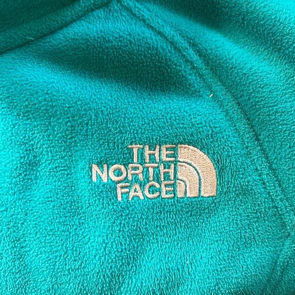 North Face turquoise fleece zip up - Picture 5 of 10